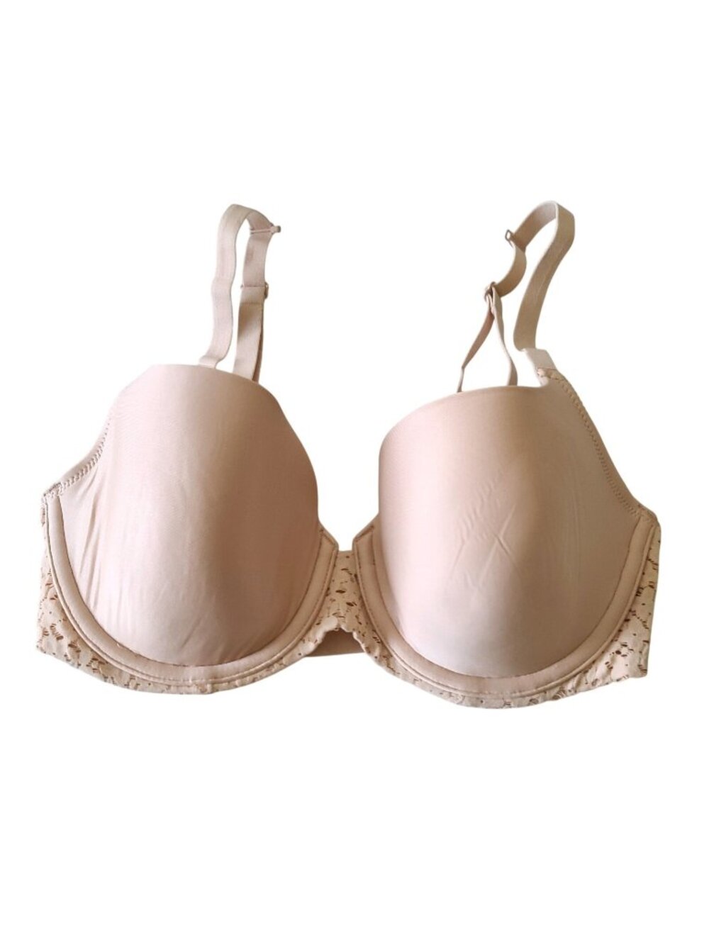 Chantelle Norah Comfort Smooth Sweetheart T-Shirt Bra Beige Sz 30DD 13FN0 NWOT